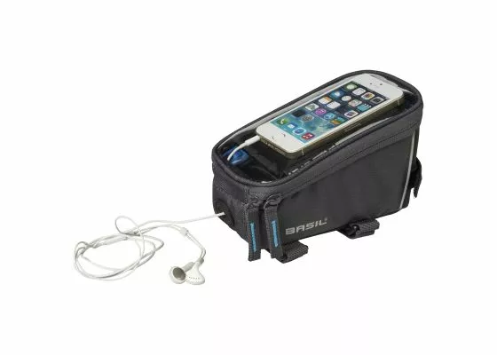 Basil Runkolaukku - Frame Bag 1L Graphite 3 Basil Runkolaukku - Frame Bag 1L Graphite