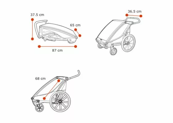 Thule Lastenkuljetusperäkärry, Chariot Lite 1, Agave 4 Thule Lastenkuljetusperäkärry, Chariot Lite 1, Agave - Image 2
